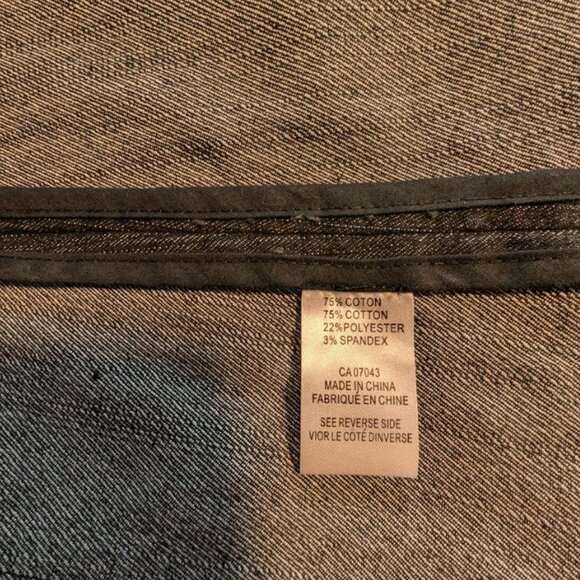 2/$35+$9.99ShipPanitti Fitted Stretch Sequin Deep Denim Blue Embroidered Jacket - Picture 10 of 12